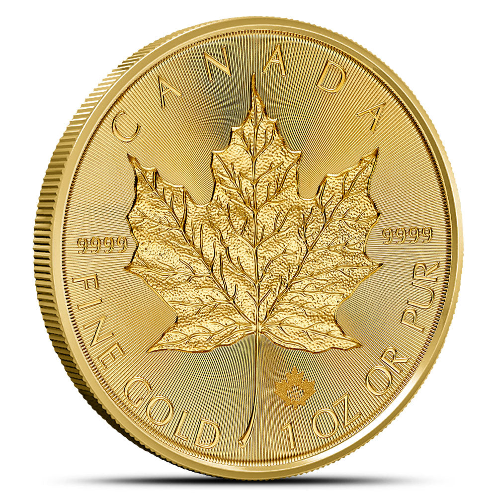 2025 1 oz Canadian Gold Maple Leaf Coin (BU w/ Assay) image 2