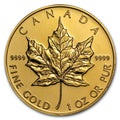 1 Oz Gold Maple Leaf Coin .9999 (Random Year) image 0