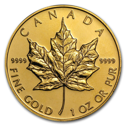1 Oz Gold Maple Leaf Coin .9999 (Random Year) image 0