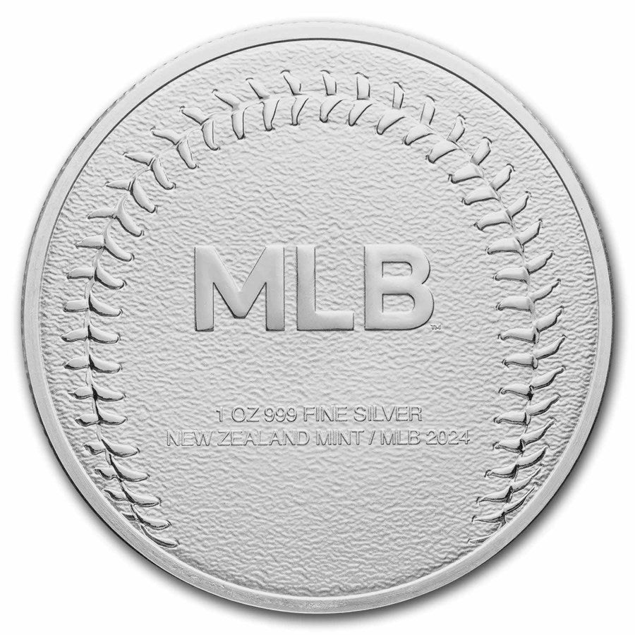 1 oz Silver Round - Major League Baseball (MLB) Logo image 1