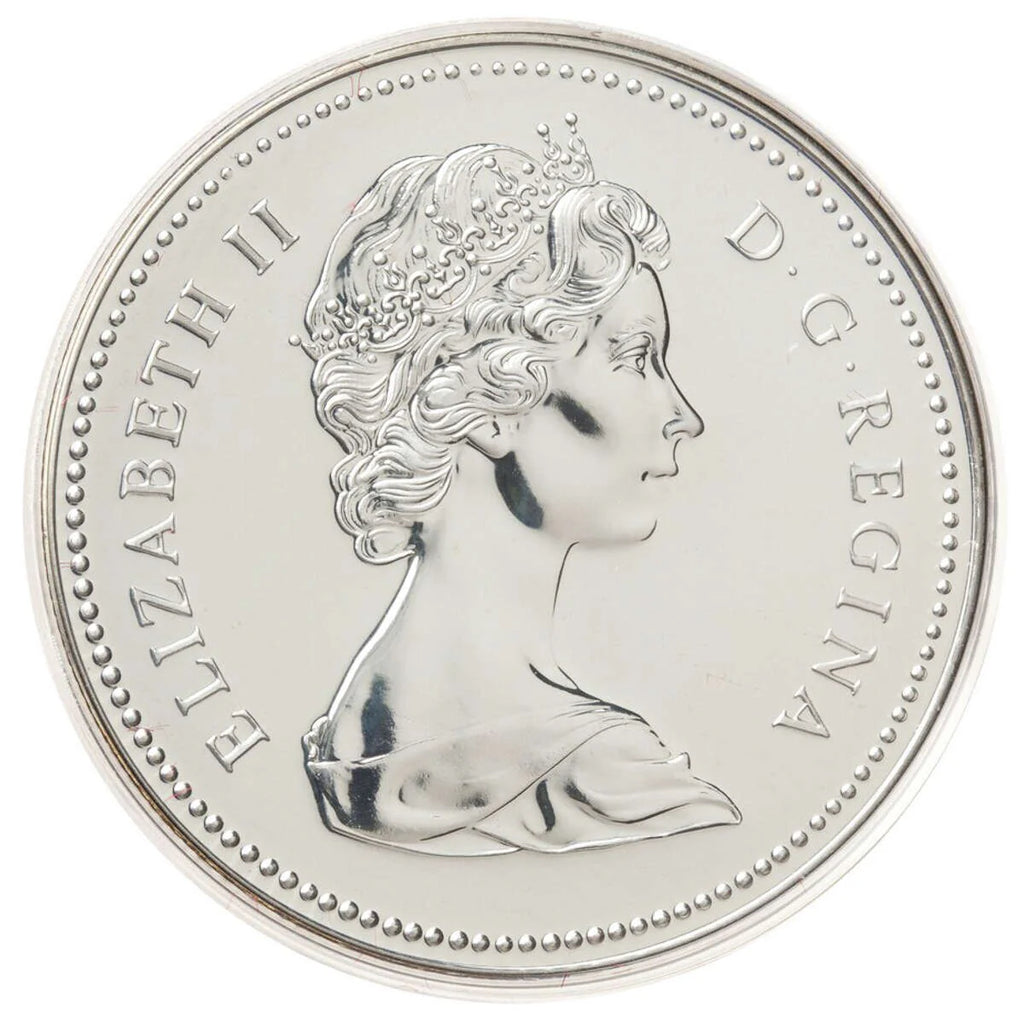 1976 $1 Library of Parliament - Silver Dollar image 1