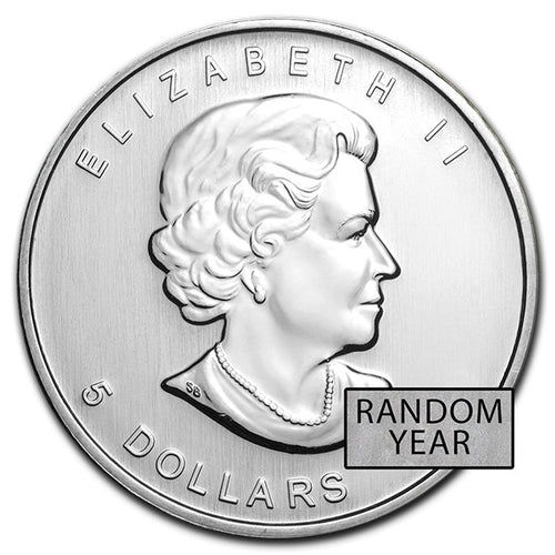 1 Oz Canadian Silver Maple Leaf Coin (Random Year/Circulated) image 1