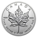1 Oz Canadian Silver Maple Leaf Coin (Random Year/Backdated) image 0