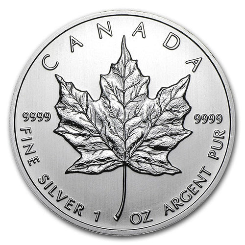 1 Oz Canadian Silver Maple Leaf Coin (Random Year/Backdated) image 0