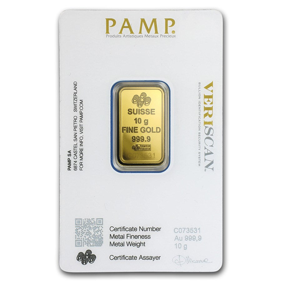 10 gram Gold Pamp Suisse Lady Fortuna (With Certificate) image 1